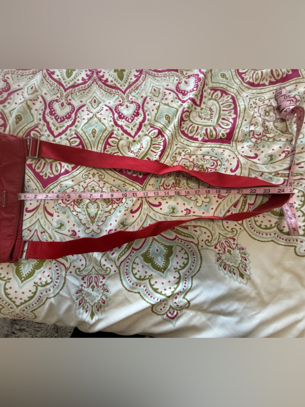 Prada Red Nylon Shoulder Crossbody Bag - Picture 9 of 9